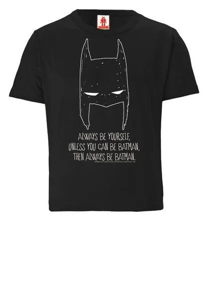 LOGOSH!RT LOGOSH!RT - DC - Batman - Always Be Batman - Organic - Unisex - Kinder, Schwarz, – Produktbild 1 von 4