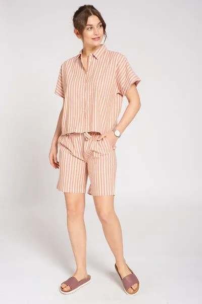 recolution recolution Leinen Shorts #STRIPES – Produktbild 3 von 4