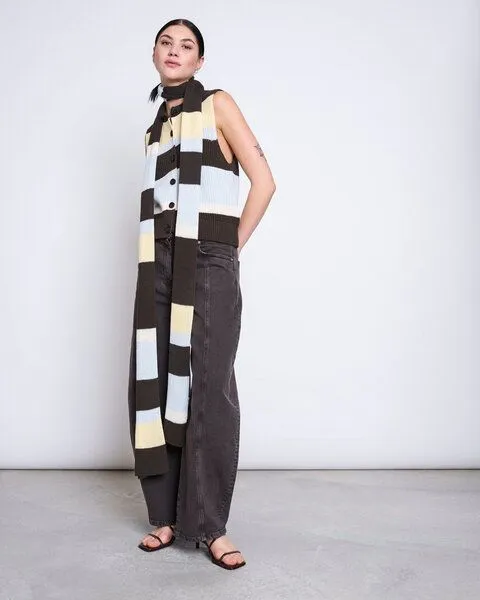 JAN N JUNE JAN 'N JUNE Gestreifter Schal ELVAN GOTS, Multicolor, – Produktbild 1 von 4