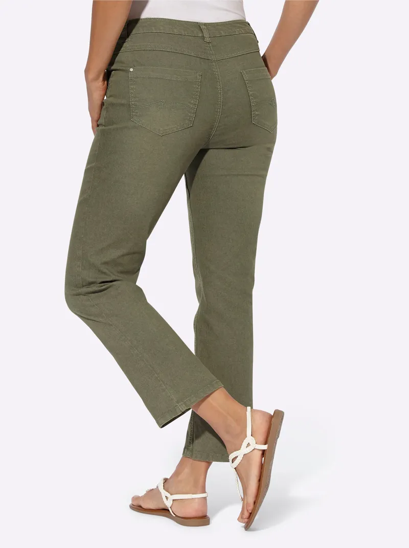 Witt 7/8-Jeans khaki, Khaki, – Produktbild 1 von 3