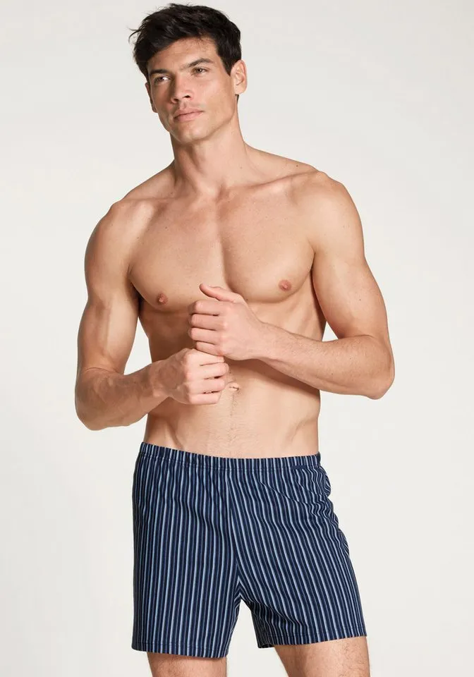 CALIDA CALIDA Boxershorts Natural Benefit (2er Pack) elastisch, Single Jersey-Qualität, ohne Eingriff, Blau, – Produktbild 4 von 5