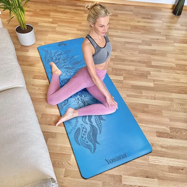 Yosana Yosana Yogamatten Starter Set 4-Teilig, Hellblau (löwe), – Produktbild 4 von 8