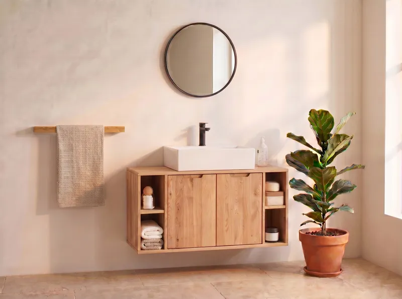 allnatura allnatura Waschbecken-Unterschrank "Miora" | H60xB70xT40 cm – Produktbild 2 von 2
