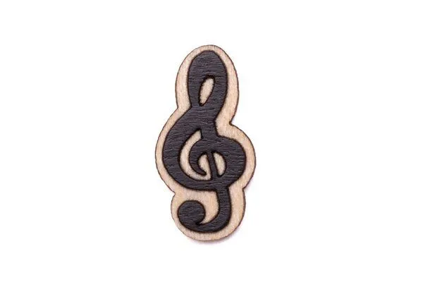 BeWooden BeWooden Holzbrosche Treble Clef – Produktbild 1 von 4