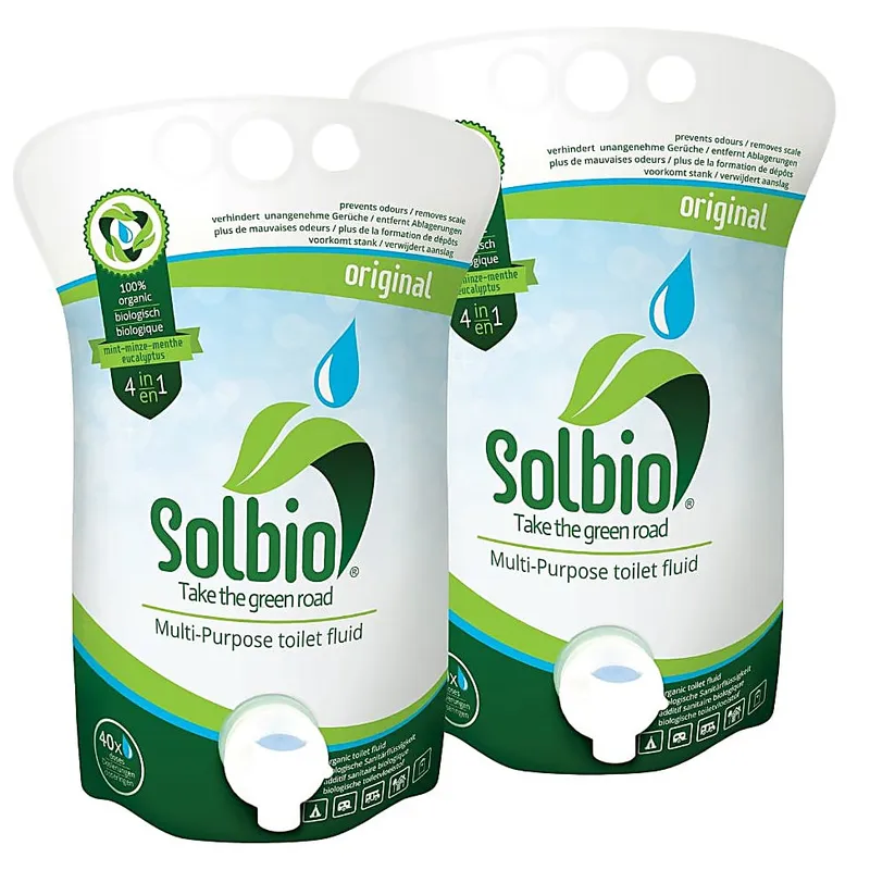 Solbio Solbio 4 in 1 Sanitär- und Grauwassertankflüssigkeit Set 2x 1600ml – Produktbild 1 von 1