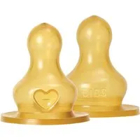 BIBS BIBS Flaschensauger aus Latex 2er-Pack Mittlerer Fluss (2+ Monate) – Produktbild 1 von 1