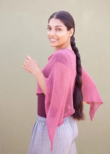 Sundara Sundara Poncho BELLE aus 100% Bio-Baumwolle, Altrosé, – Produktbild 1 von 1