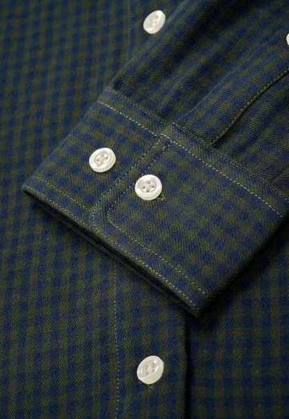 KnowledgeCotton Apparel KnowledgeCotton Apparel Karo-Hemd Regular Fit, Green check, – Produktbild 4 von 4