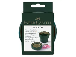 Faber-Castell Faber-Castell Wasserbecher "Clic&Go" Art & Graphic, dunkelgrün – Produktbild 1 von 1