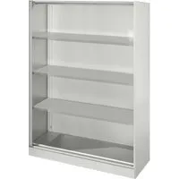 Regal "CONTACT", Höhe 163,5 cm (BxT) 120 x 43,5 , silber – Produktbild 1 von 1