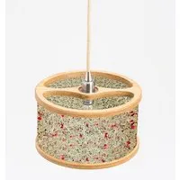 ALMUT von Wildheim ALMUT von Wildheim Nachhaltige Almheu Pendellampe aus 100 % Tiroler Bio-Gräsern von Almut, Heu & rosenblüten (grün/rot), – Produktbild 1 von 1