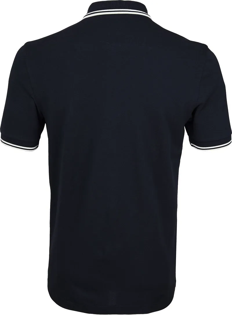 Fred Perry Fred Perry Polo Marine Dunkelblau mit weißen Doppelstreifen - Größe XL, Blau, – Produktbild 1 von 3