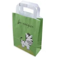 Elco ELCO Papier-Tragetasche "Zebra" 26 x 18 x 8 cm, 50 Stk. – Produktbild 1 von 1