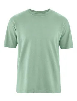 HempAge Hempage Herren vegan T-Shirt Basic Mintgrün – Produktbild 1 von 1