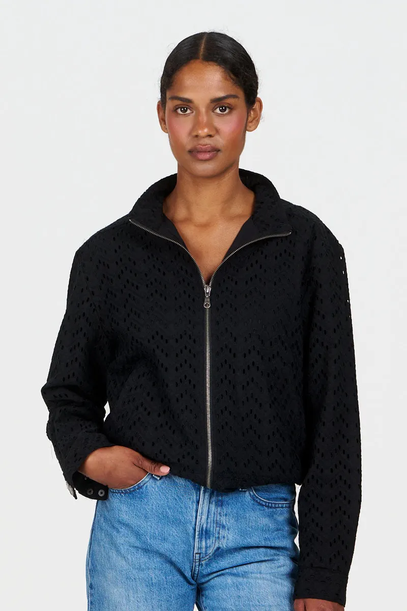 KOMODO KOMODO Damen vegan Jacke Lotus Schwarz, Schwarz, – Produktbild 2 von 2