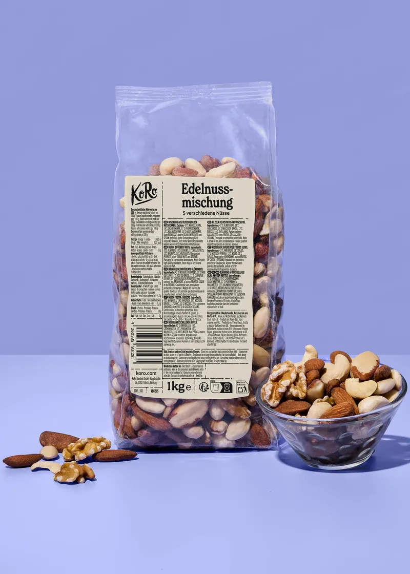 KoRo KoRo Edelnussmischung 1 kg – Produktbild 1 von 5