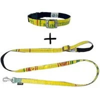 GOOPSI GOOPSI Hundeleine ARUGAM mit Halsband Gr. M (32-42cm) im Set - Gelb – Produktbild 1 von 1