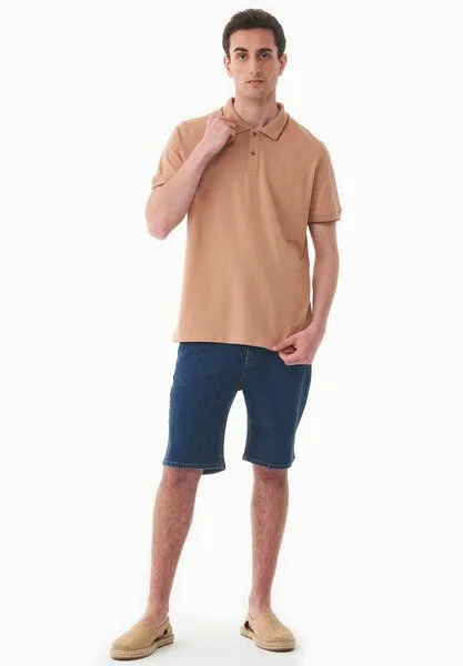 ORGANICATION ORGANICATION Poloshirt aus Bio-Baumwolle, Tan, – Produktbild 2 von 4