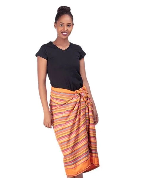 Africulture Africulture Kikoy Frottee Strandtuch, Pink, – Produktbild 2 von 3