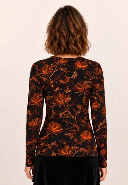 LANA Organic LANA Organic Bio Langarmshirt, Modell Nina, Ophelia schwarz - hazel, – Produktbild 4 von 4