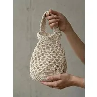 KnitToChange KnitToChange Handgehäkelte Netztasche aus Baumwolle – Natur – Produktbild 1 von 1