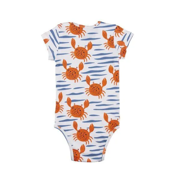 Walkiddy Baby Kurzarmbody GOTS zertifiziert – Hellblau, schlicht & bequem, weich auf der Haut | von Walkiddy – Produktbild 2 von 2