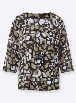 Witt Druckbluse beige-schwarz-bedruckt – Produktbild 1 von 1