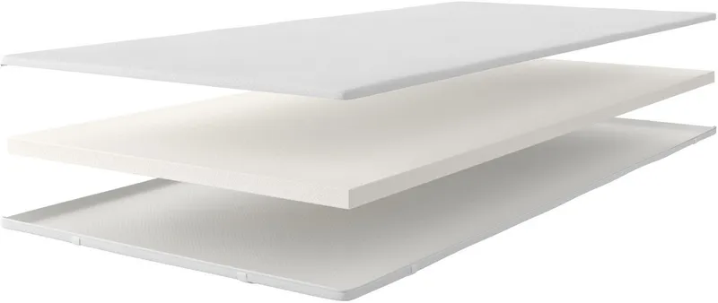 OTTO home, Topper Queens, für Matratzen & Boxspringbetten in 90x200 und weiteren Größen, 5 cm hoch, Viscoschaum, Visco-Topper mit feuchtigkeitsregulierendem TENCEL™ Lyocell-Bezug, Weiß, – Produktbild 5 von 5