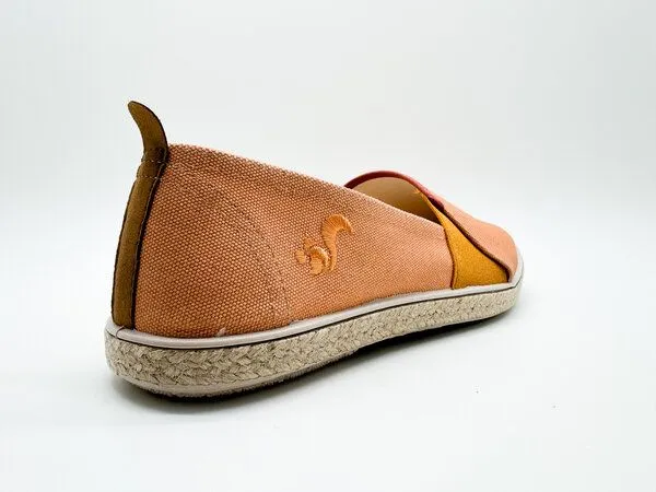 thies Veganer "thies ® Organic Cotton Espadrille" aus Biobaumwolle, Apricot (orange), – Produktbild 4 von 4