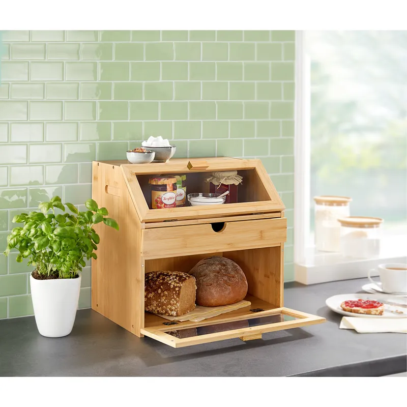 genialo genialo Bambus Backwaren-Theke "Spezial", Braun, – Produktbild 2 von 4