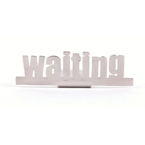 El Puente El Puente Lesezeichen "Waiting!" | Fair Trade & Handmade aus Ägypten, Silber, – Produktbild 1 von 3