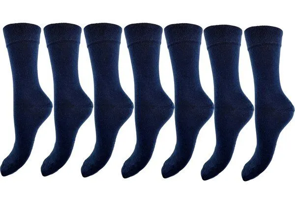 Bruno Barella Bruno Barella GOTS zertifizierte Biobaumwolle Socken navy 7er Pack – Produktbild 2 von 2