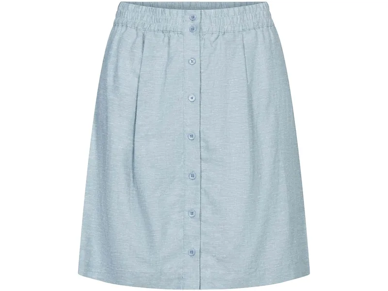 Bleed bleed Damen-Rock "Hanno" mit Knopfleiste, blau, Gr. S – Produktbild 1 von 1