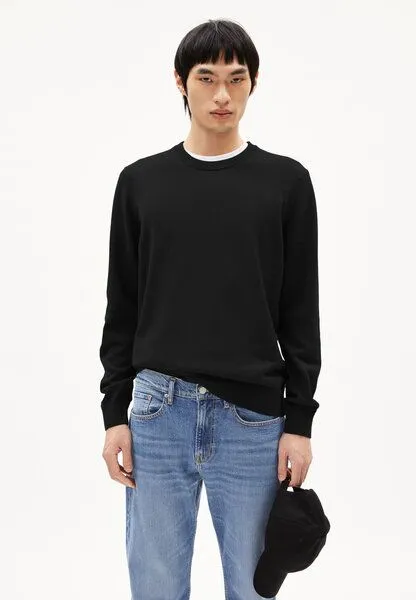 ARMEDANGELS ARMEDANGELS LOUKAA Herren Pullover aus Bio-Baumwolle, Black, – Produktbild 1 von 4
