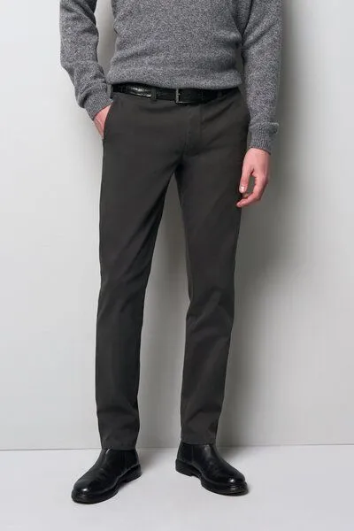 M 5 BY MEYER M 5 BY MEYER MIKROSTRUKTUR SUPER-STRETCH CHINO, Grau (anthrazit), – Produktbild 3 von 5