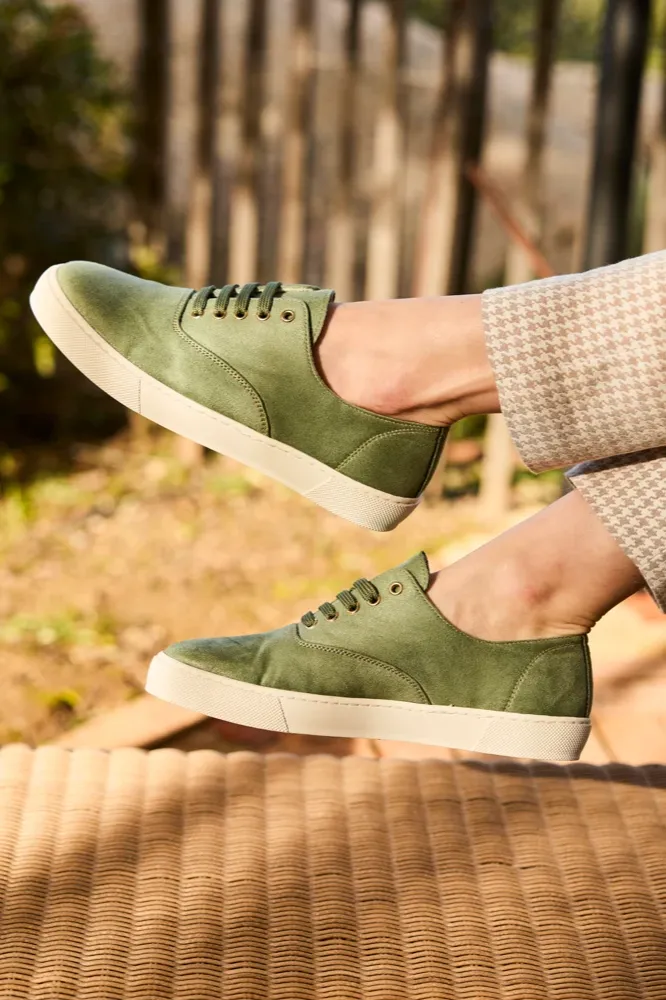 Minuit Sur Terre Minuit Sur Terre Damen vegan Sneaker Cuore Salbeigrün, Grün, – Produktbild 2 von 2