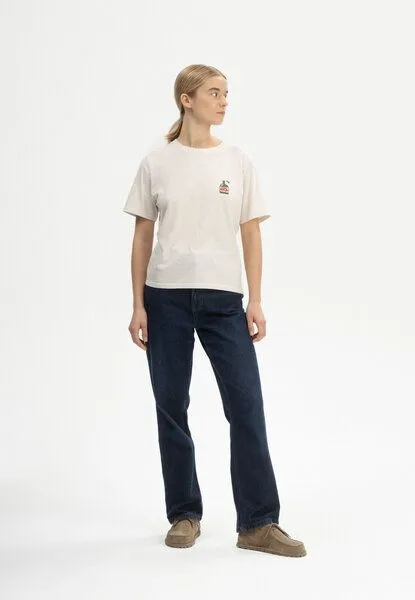 MELA T-Shirt Artist Edition Josha | von MELA | Fairtrade & GOTS zertifiziert, Cream melange / succo di mela, – Produktbild 7 von 8