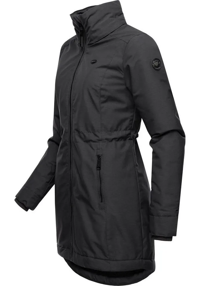 ragwear ragwear Winterjacke Dakkota Wasserdichter Winterparka mit Teddyfleece Innenfutter, Grau, – Produktbild 4 von 4