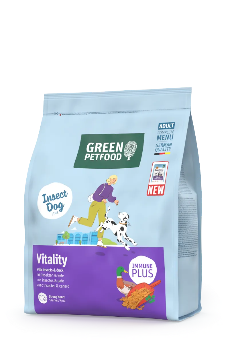 Green Petfood Green Petfood Vitality with Insects & Duck 5x900g, Grün, – Produktbild 1 von 3