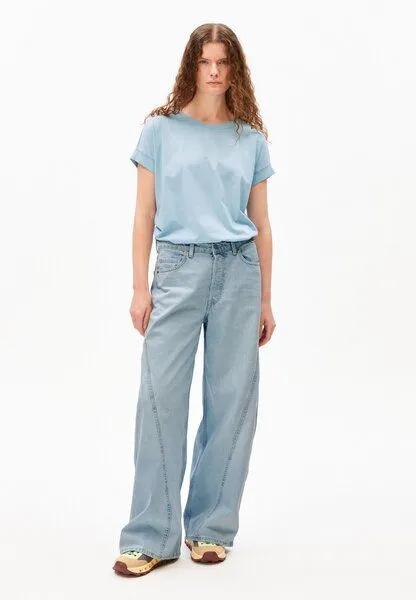 ARMEDANGELS ARMEDANGELS IDAARA Damen T-Shirt aus Bio-Baumwolle, Blue glow, – Produktbild 4 von 4