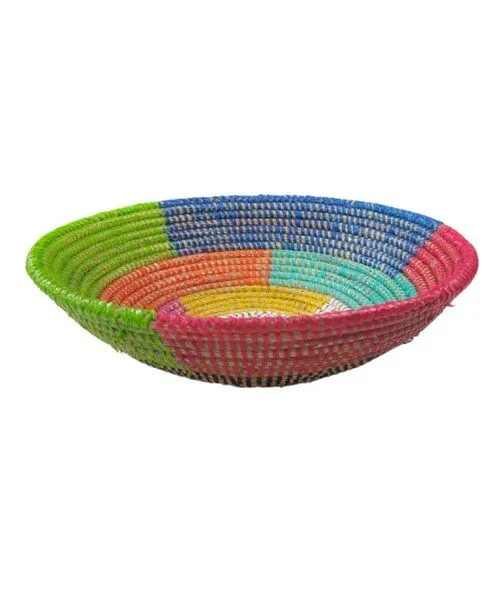 SWANE-Design SWANE-Design Obstschale & Brotkorb Senegal - rund geflochten, Dakar (rot), – Produktbild 2 von 2