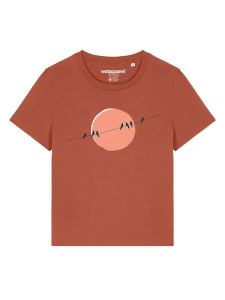 watapparel watapparel T-Shirt Frauen Countryside 01, Heritage brown, – Produktbild 2 von 3