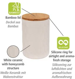 Wenko Wenko Vorratsdose Modell Maya, Keramik, (1-tlg), Frischhaltedose für Lebensmittel und Vorräte, luftdichter Deckel – Produktbild 1 von 1