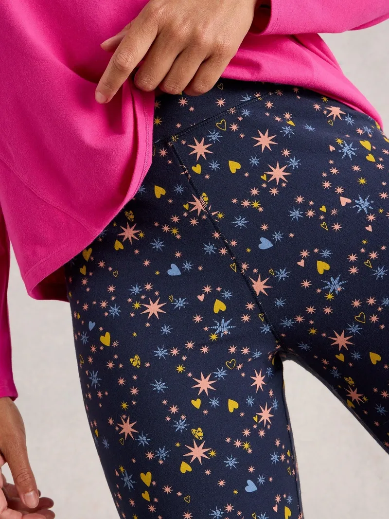White Stuff Jerseylegging Selena - S, Marineblau multi, – Produktbild 3 von 4