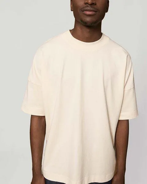 YTWOO YTWOO Oversize T-Shirt für Sie und Ihn aus Bio-Baumwolle, Natural, – Produktbild 1 von 3