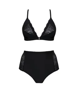 Anekdot Anekdot Damen vegan Set Earth Schwarz High Rise Slip & Bralette T2 – Produktbild 1 von 1