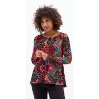 KOKOworld KOKOworld Damen Bluse YASIRA – ECOVERO Viskose, Telar (mehrfarbig), – Produktbild 1 von 1
