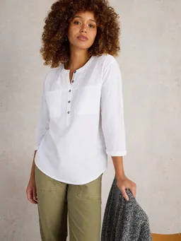 White Stuff Langarmshirt Beth mit 3/4-Ärmeln - 50 – Produktbild 1 von 1