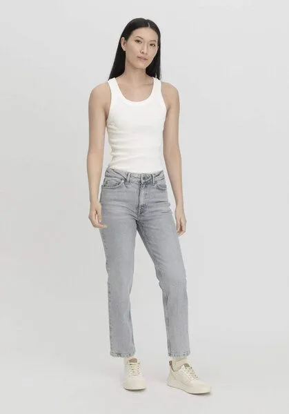 hessnatur hessnatur Jeans BEA High Rise Straight aus Bio-Denim, Blue, – Produktbild 1 von 4