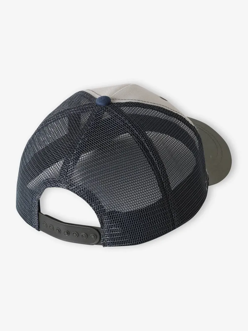 Vertbaudet Kinder Cap Trucker-Style mit Mesh-Einsatz, Wollweiß, – Produktbild 2 von 3